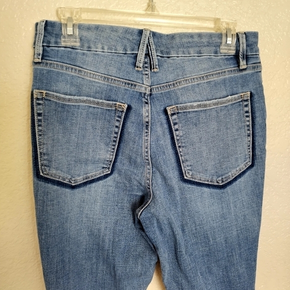 Good American Good Legs High Waist Ripped Crop Skinny Jeans Sz 10/30 - Picture 7 of 10